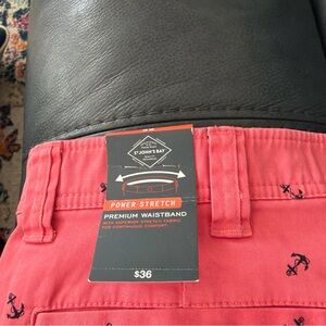 St. John's Bay Salmon Shorts with Nautical Print